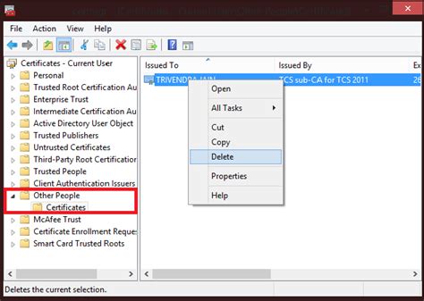 purge old smart card certificates|how to clear cached certificates.